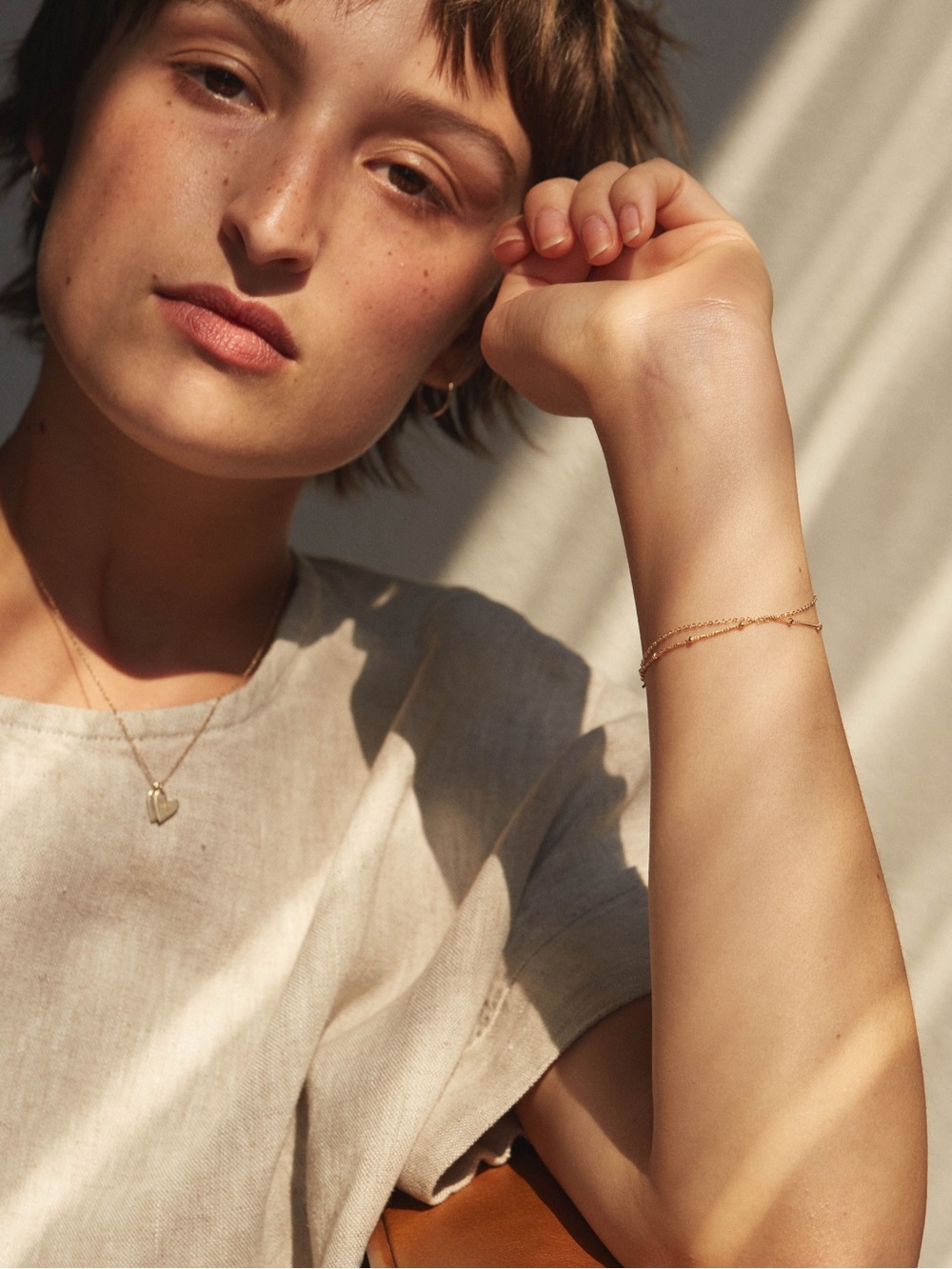 Delicate Designer Gold Heart Pendant Necklace